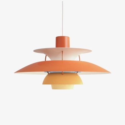 LOUIS POULSEN lampa wisząca PH 5 MONOCHROME odcienie pomarańczowego
