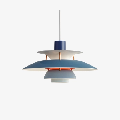 LOUIS POULSEN lampa wisząca PH 5 mini odcienie niebieskiego