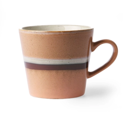 HK LIVING Kubek ceramiczny do cappuccino 70's: stream