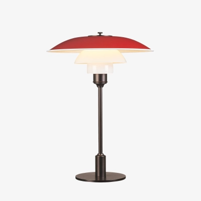 LOUIS POULSEN lampa stołowa PH 3½-2½ czerwona