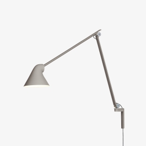 LOUIS POULSEN lampa ścienna NJP jasnoszara, długie ramię