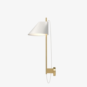 LOUIS POULSEN lampa ścienna YUH mosiądz/ biała
