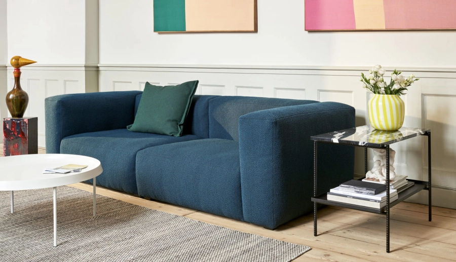 Mags_Soft_2,5_seater_combination_1_Flamiber_petrol_blue_J4_Rebar_Side_Table_soft_black_w_marble_top_Juice_Vase_wide_yellow_Tulou_Coffee_Table_off_white_Moire_Kelim_grey.jpg
