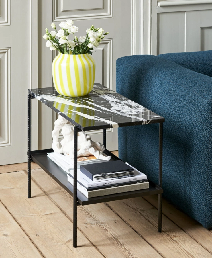 Rebar_Side_Table_soft_black_w_marble_top_Mags_Soft_2,5_seater_Flamiber_petrol_blue_J4_Juice_Vase_wide_yellow.jpg