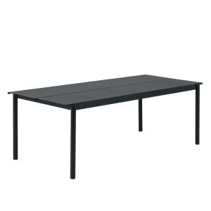 MUUTO stół ogrodowy LINEAR STEEL 220 cm czarny