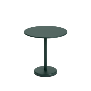MUUTO stół ogrodowy okrągły LINEAR STEEL ciemnozielony