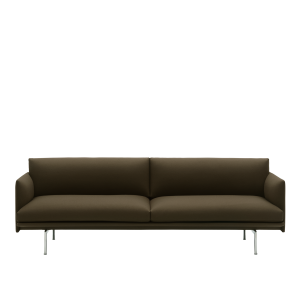 MUUTO sofa 3-osobowa OUTLINE divina 984/ aluminium