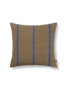FERM LIVING poduszka GRAND oliwka/intensywny niebieski