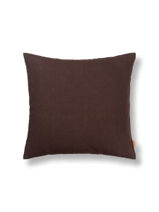 FERM LIVING poduszka LINEN czekoladowa