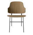 1201025_The_Penguin_Dining_Chair_Black_Steel_Natural_Oak_Front Średni.png