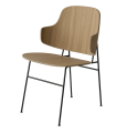 1201025_The_Penguin_Dining_Chair_Black_Steel_Natural_Oak_Front_Angle Średni.png