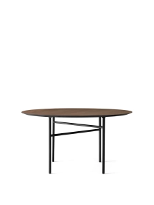 AUDO COPENHAGEN stół SNAREGADE okrągły Ø120 cm ciemny dąb/ czarny 
