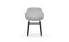 NORMANN COPENHAGEN krzesło z podłokietnikami FORM WOOD czarne/białe
