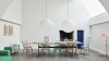 Passerelle Table L300xW95xH74 wb lacquered oak tabletop, frame and edge black powder coated crossbar_J-Series family_Rice Paper Shade dia80 classic white 01.jpg