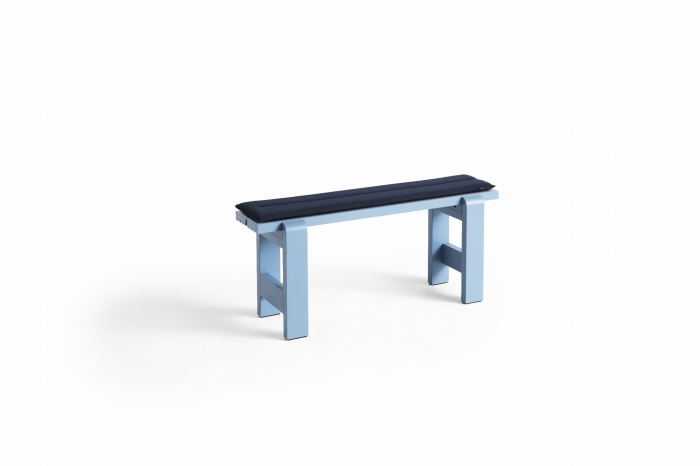 AD126-C953-AM97_Weekday Bench L111 x W23 x H45 cm azure blue wb lacquered pinewood_Seat Cushion dark blue textile.jpg