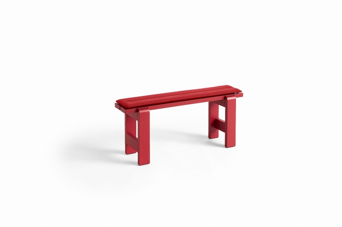 AD126-C953-AM98_Weekday Bench L111 x W23 x H45 cm wine red wb lacquered pinewood_Seat Cushion red textile.jpg