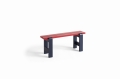 AD127-C953-AN02_Weekday Bench Duo L111 x 23 x H45 cm wine red wb lacquered pinewood  benchtop_steel blue wb lacquered pinewood frame.jpg
