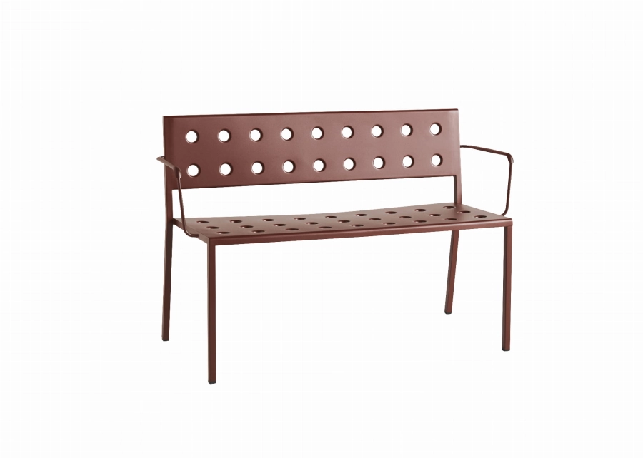 AB826-B680-AH17_Balcony Dining Bench w. arm iron red powder coated steel.jpg