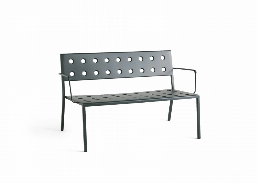 AB828-B682-AH19_Balcony Lounge Bench w. arm dark forest powder coated steel.jpg