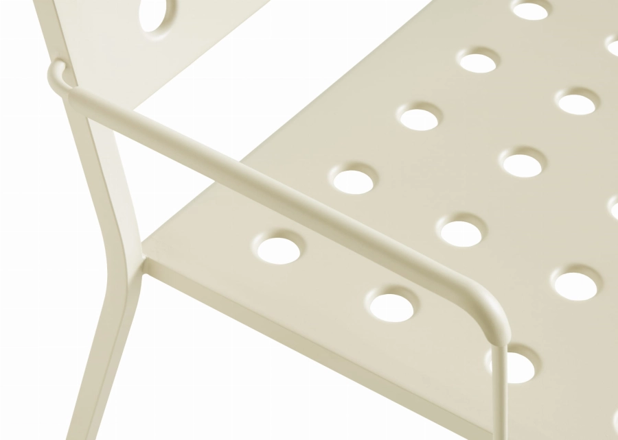 AB828-B682-AH20_Balcony Lounge Bench w. arm chalk beige powder coated steel_detail.jpg