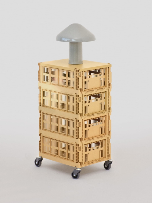 HAY Colour Crate M golden yellow_HAY Colour Crate Lid M golden yellow_HAY Colour Crate Wheels_Pao Portable cool grey.jpg