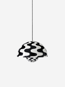 &Tradition lampa wisząca FLOWERPOT VP2 pattern black/white 