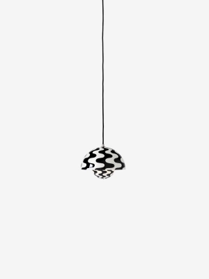 &Tradition lampa wisząca FLOWERPOT VP1 pattern black/white 