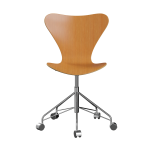 FRITZ HANSEN krzesło obrotowe SERIES 7 fornir naturalny, sosna oregon