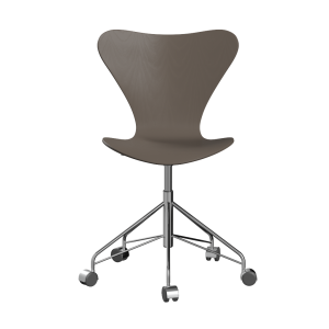 FRITZ HANSEN krzesło obrotowe SERIES 7 fornir barwiony, gliniany brąz