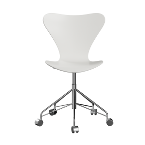 FRITZ HANSEN krzesło obrotowe SERIES 7 fornir lakierowany, biały