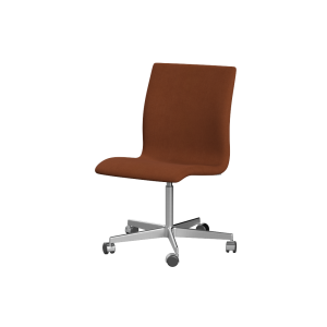 FRITZ HANSEN krzesło tapicerowane na kółkach OXFORD 5-STAR niskie, różne kolory