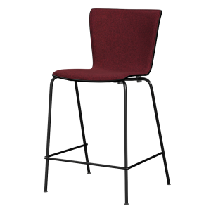 FRITZ HANSEN krzesło barowe niskie VICO DUO, front tapicerowany, różne kolory