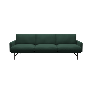 FRITZ HANSEN sofa trzyosobowa 243 cm LISSONI stal szczotkowana, różne kolory