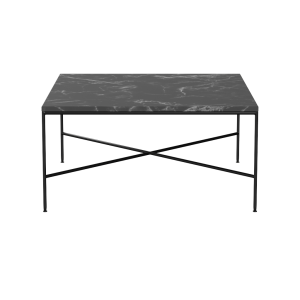 FRITZ HANSEN stolik kawowy PLANNER kwadratowy 80x80 marmur czarny
