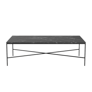 FRITZ HANSEN stolik kawowy PLANNER prostokątny 130x70 marmur czarny