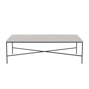 FRITZ HANSEN stolik kawowy PLANNER prostokątny 130x70 marmur kremowy