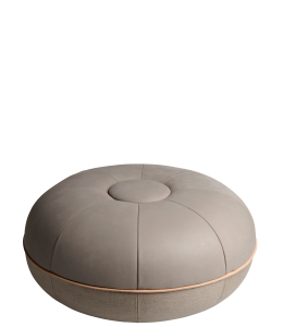 FRITZ HANSEN puf CECILIE MANZ POUF szary + skóra S