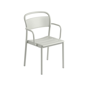 MUUTO krzesło ogrodowe z podłokietnikami LINEAR STEEL szare