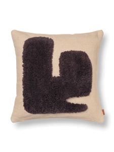 FERM LIVING poduszka LAY ciemnobrązowa 