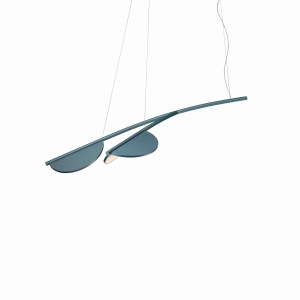 FLOS lampa wisząca ALMENDRA S2 Y SHORT niebieski