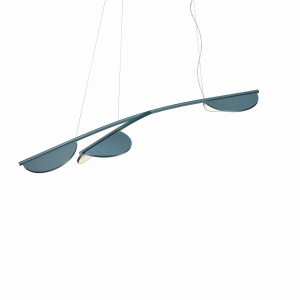 FLOS lampa wisząca ALMENDRA S3 Y SHORT niebieski