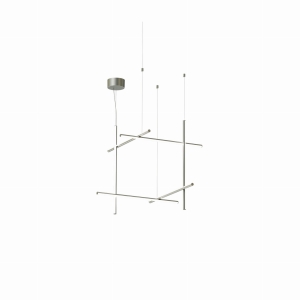 FLOS lampa wisząca COORDINATES S3 srebrna