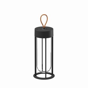 FLOS lampa przenośna IN VITRO czarna