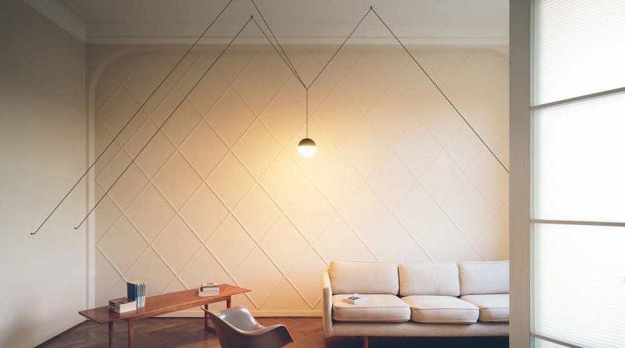 FLOS lampa wisząca STRING LIGHT - SPHERE HEAD