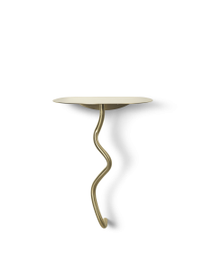 FERM LIVING stolik CURVATURE mosiądz