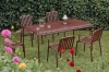 Palissade Table_Palissade Armchair_Palissade Chair_Palissade Stool iron red_Mousqueton brushed stainless steel.jpg