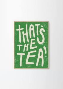 THE POSTER CLUB druk artystyczny THAT'S THE TEA