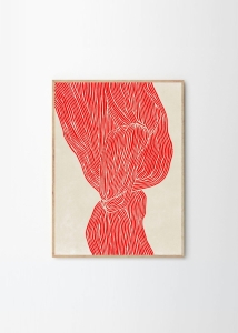 THE POSTER CLUB druk artystyczny THE LINE - RED