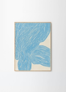 THE POSTER CLUB druk artystyczny THE LINE - BLUE