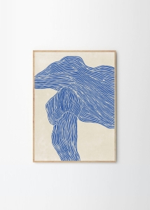THE POSTER CLUB druk artystyczny THE LINE - NAVY